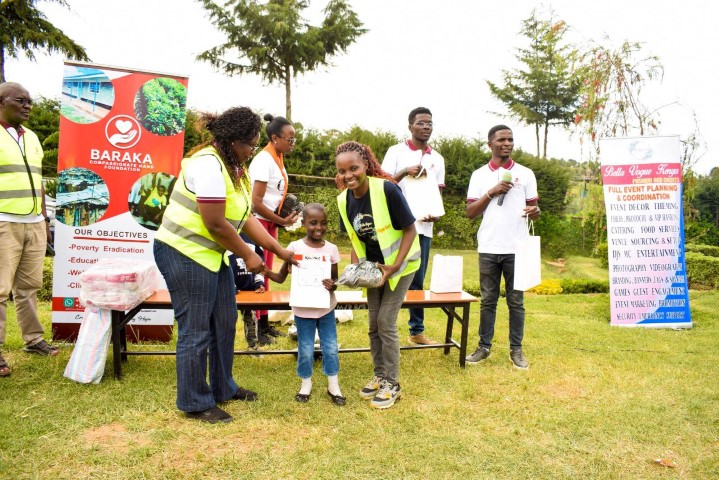 Children showing their gifts
